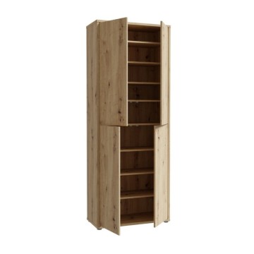 Armadio multiuso 4 ante 74.5x35x192 colore rovere Medea