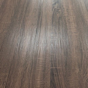 Tavolo fisso con piano in rovere anticato e gambe in metallo nere 180x90x76H Ronan