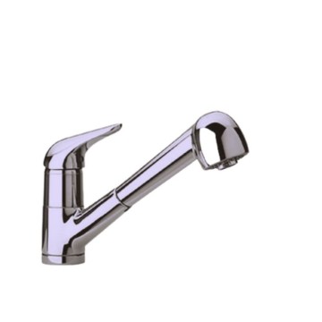 Miscelatore cucina cromato doccetta Paini 64CR568