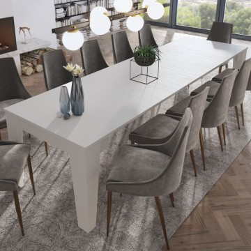 Tavolo Consolle Allungabile Bianco Luka 90x51,6 - ToscoHome