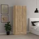 Armadio 2 ante 1 cassetto colore rovere 89x54x210.5H Arcadia