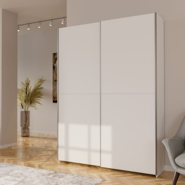 Armadio 2 ante scorrevoli 150x39x210 colore bianco Nico
