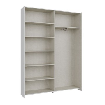 Armadio 2 ante scorrevoli 150x39x210 colore bianco Nico