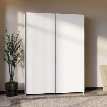 Armadio 2 ante scorrevoli 150x39x210 colore bianco Nico