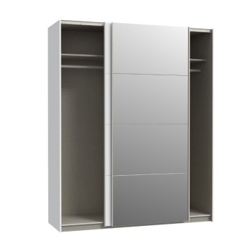 Armadio 2 ante scorrevoli con anta a specchio 170x61x210.5H Elio