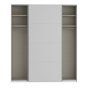 Armadio 2 ante scorrevoli 200x61x235H colore bianco Afra