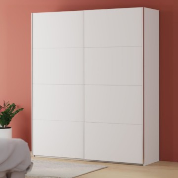 Armadio 2 ante scorrevoli 200x61x235H colore bianco Afra