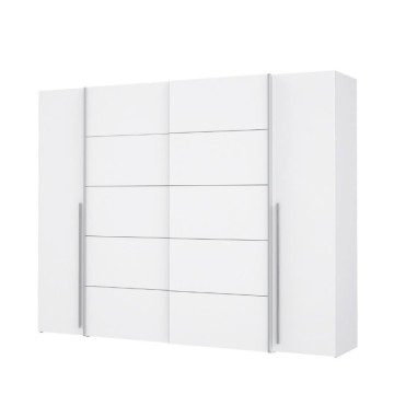 Armadio con 2 ante scorrevoli e 2 battenti 270x61x210 colore bianco Callia