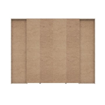 Armadio con 2 ante scorrevoli e 2 battenti 270x61x210 colore bianco Callia