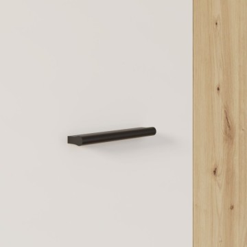 Armadio multiuso 2 ante rovere con anta bianca 68x36.5x181H Teodoro