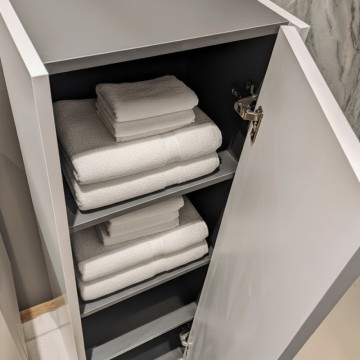 Colonna bagno sospesa bianco opaco 35x30x120H - Gaper