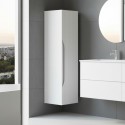 Colonna bagno sospesa Soho colore bianco opaco effetto cannettato 35x27x120H