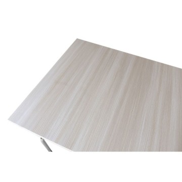 Tavolo pieghevole ESFB03 colore olmo con gambe in metallo cromo 120x80x76.5H