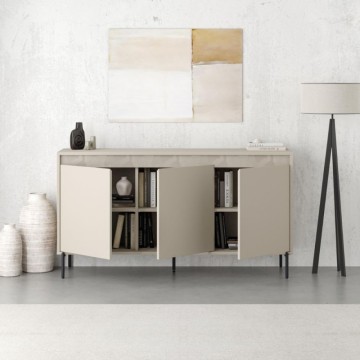 Madia tre ante cashmere e dettaglio decorativo 150x40x79.5H Mott150