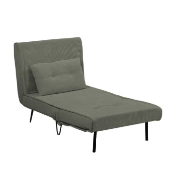 Poltrona letto senza braccioli colore verde muschio Quarzo