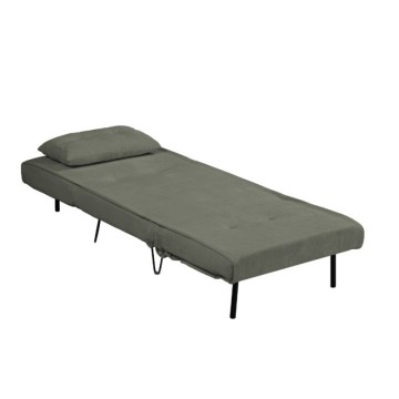 Poltrona letto senza braccioli colore verde muschio Quarzo