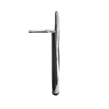 Piede in acciaio cromato per mobile H17 cm. Scoby