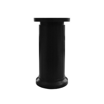 Piede cilindrico per mobili in plastica nero 12 cm. JUMBO12BLACK