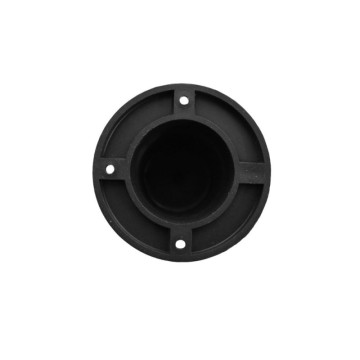 Piede cilindrico per mobili in plastica nero 12 cm. JUMBO12BLACK