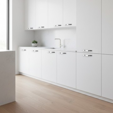 Maniglia plastica cromata per mobile Y801 KP004128CR