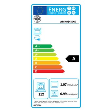 Cucina con piano a induzione e forno elettrico multifunzione inox classe A 90x60 Bertazzoni AMN964IEXE