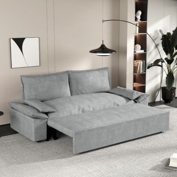 Divano letto 2 posti colore grigio 185x85x85H Belly