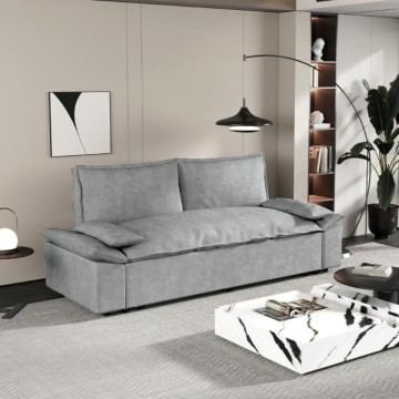 Divano letto 2 posti colore grigio 185x85x85H Belly