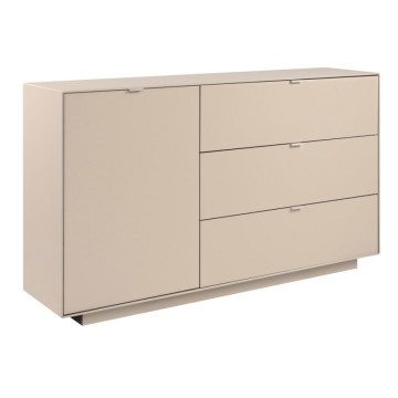 Madia con anta e 3 cassetti colore cashmere 160 cm Sivas51A