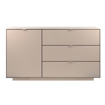 Madia con anta e 3 cassetti colore cashmere 160 cm Sivas51A
