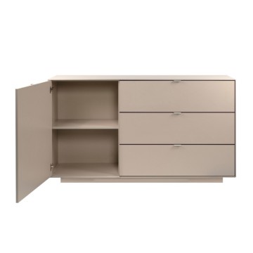 Madia con anta e 3 cassetti colore cashmere 160 cm Sivas51A