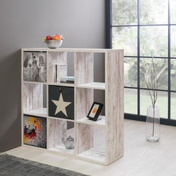 Libreria divisorio Max9 bianco consumato