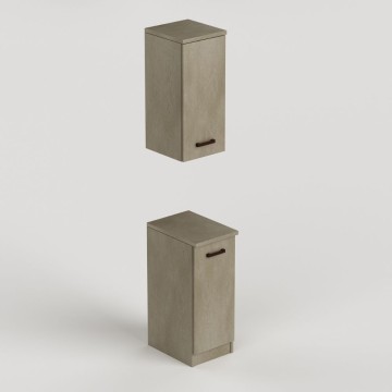 Laundry mobile bagno con anta 36x50x85,5 argilla