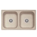 Samet Lavello 86x50 2 vasche Granitovero862vavp avena