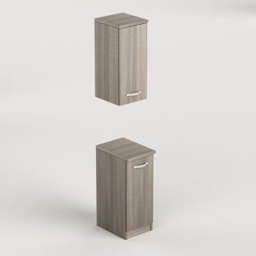 Laundry mobile bagno con anta 36x50x85,5 olmo