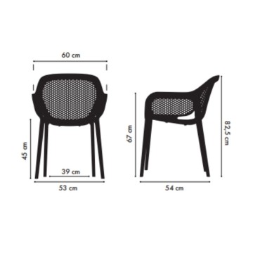 Poltrona design Atra grigio bianco