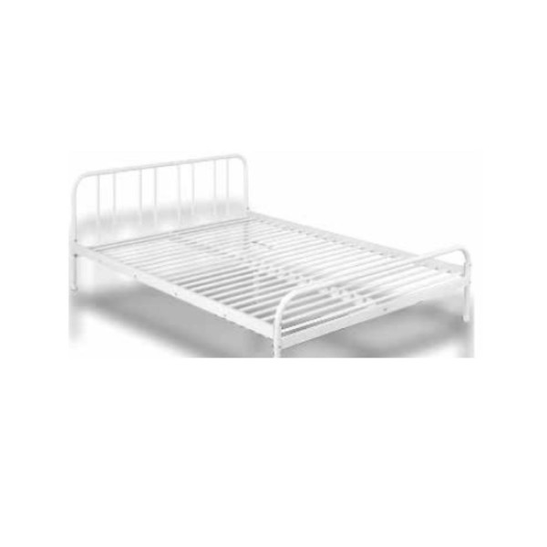 Letto matrimoniale Genoa in metallo bianco Letto matrimoniale Genoa in metallo bianco