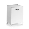 Base cucina con anta 60x50x85H bianco frassinato