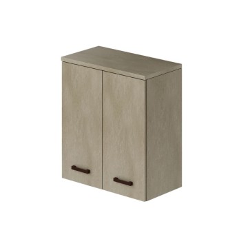 Laundry pensile bagno due ante 71x38x77 argilla