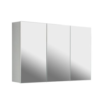 Pensile bagno bianco Solo3 con 3 ante specchio