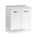 Base cucina 80x50x85H due ante bianco frassinato