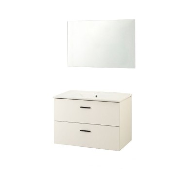 Mobile bagno sospeso Lario bianco 80x46 cm