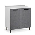 Base cucina 80x50x85H due ante cemento