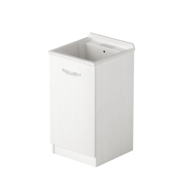 Laundry lavatoio con anta 47x50x86 bianco frassinato