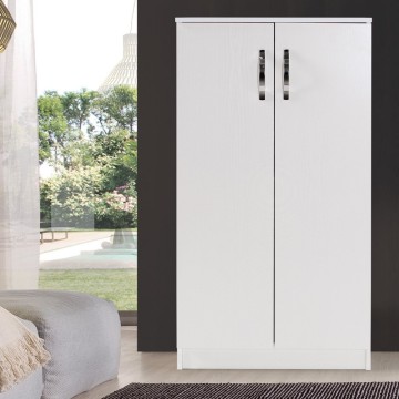 Scarpiera armadio Gabriella 130 cm bianco frassinato