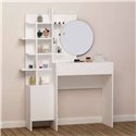 Toilette trucco Mup bianca con vani a giorno