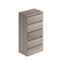 Cassettiera olmo 5 cassetti 47x40x127H