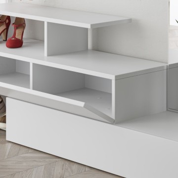 Mobile ingresso Ramda bianco con specchio