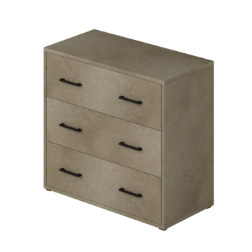 Comò 3 cassetti 91x45x81H argilla