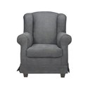 Poltrona Ebro tessuto grigio monaco 15