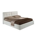 Letto matrimoniale con contenitore Melia bianco